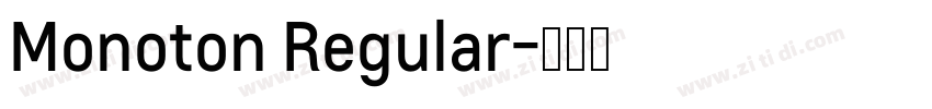 Monoton Regular字体转换